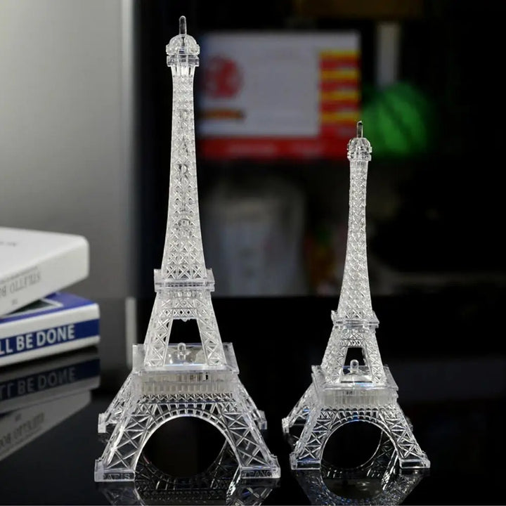 LED Eiffel Tower Figurines World Building Romantic Paris Eiffel , Decoration Valentine's Day Xmas Gifts