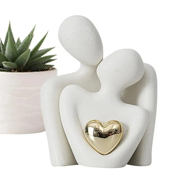 Nordic Decorative Abstract Couple Statue Modern Decoration Home