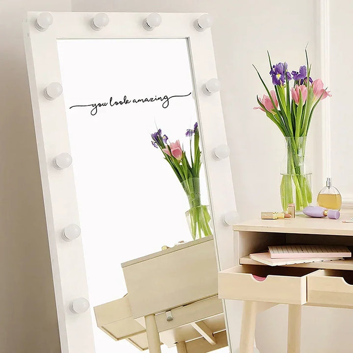 Look Amazing Mirror Decal PVC Decal Bathroom Decor