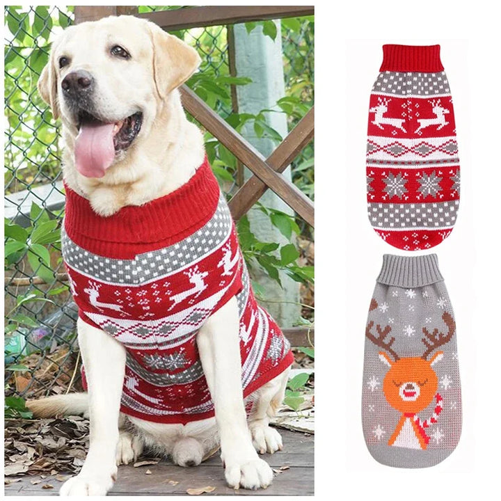 Suéter de Natal para Cachorro - Rena Vermelha - Quentinho de Inverno