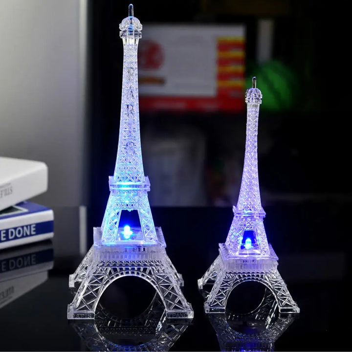 LED Eiffel Tower Figurines World Building Romantic Paris Eiffel , Decoration Valentine's Day Xmas Gifts