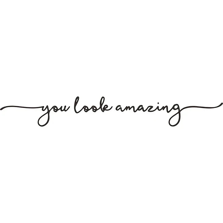 Look Amazing Mirror Decal PVC Decal Bathroom Decor
